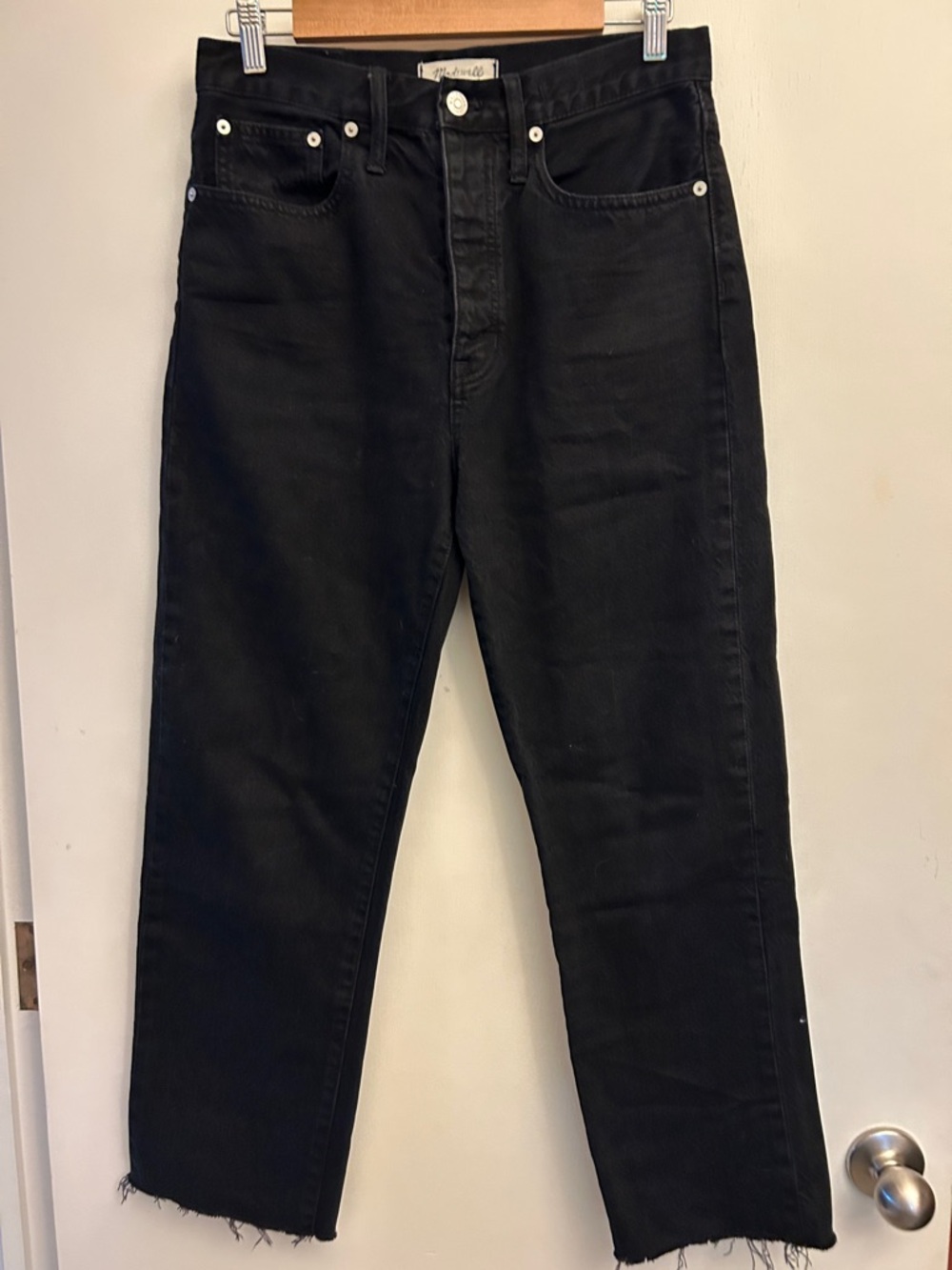 Madewell Black High-Rise Boyfriend Jeans